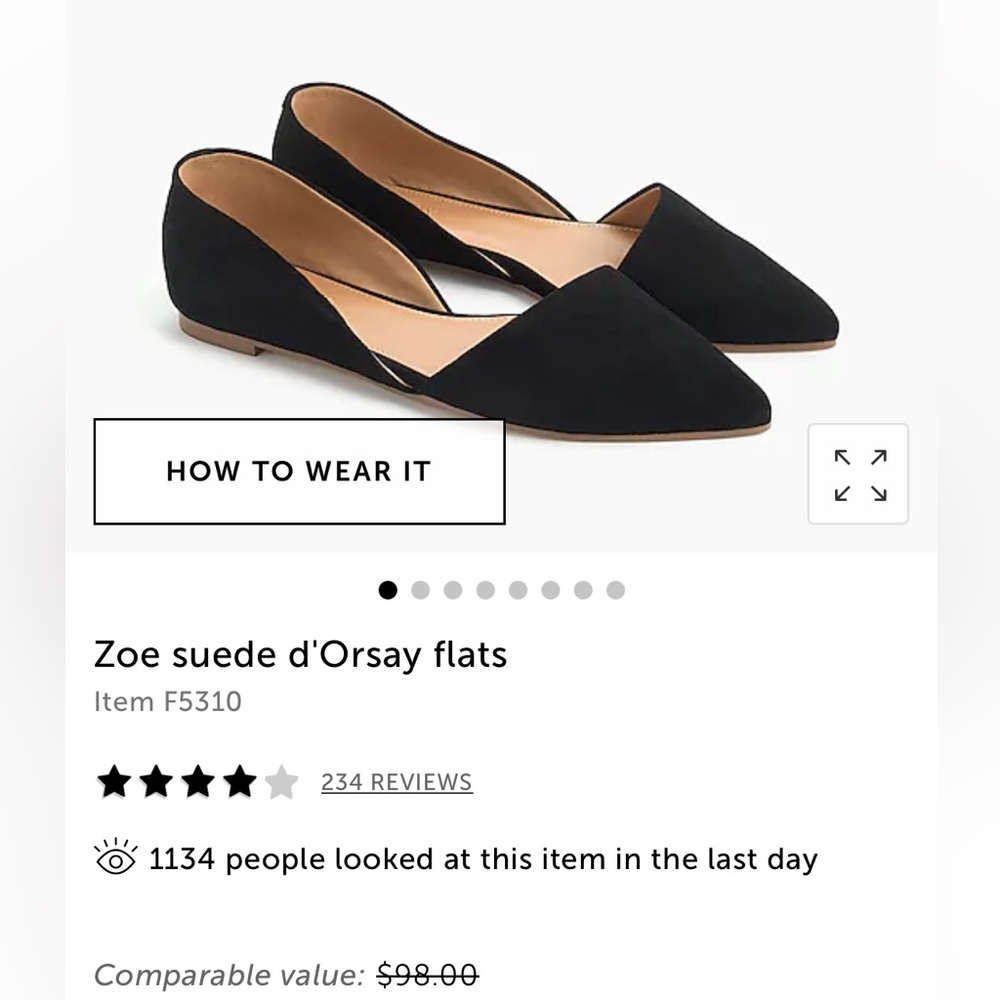Jcrew suede flats